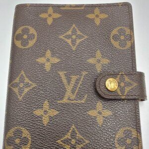 LOUIS VUITTON LEATHER MONOGRAM RING AGENDA
